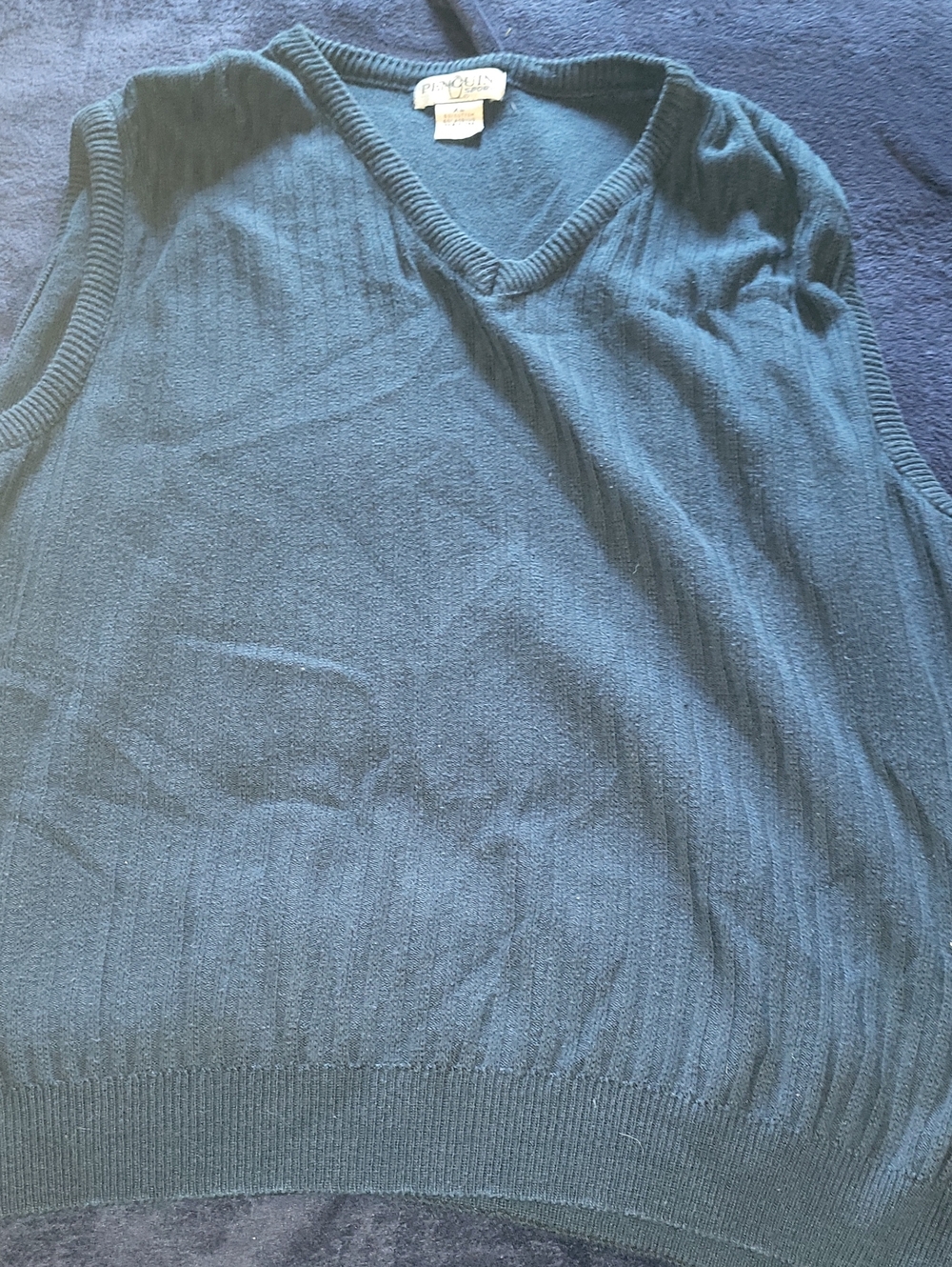 Original Penguin Teal V-Neck Sweater Vest